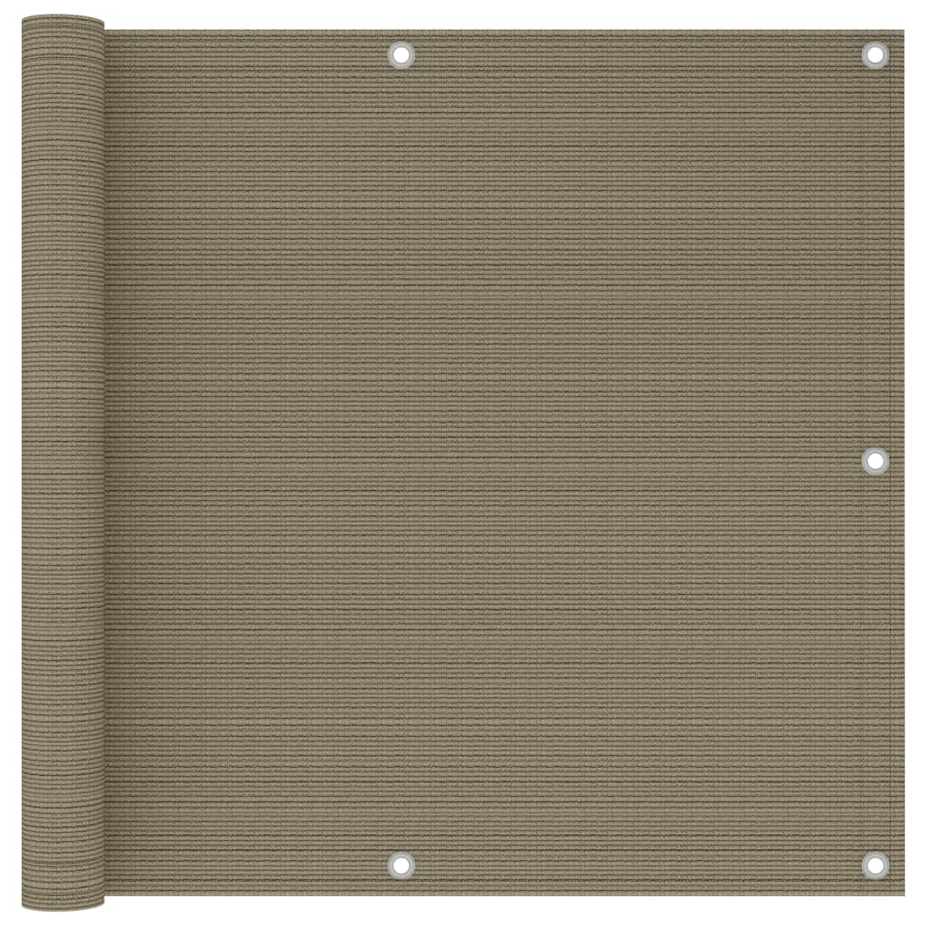 vidaXL Διαχωριστικό Βεράντας Taupe 90 x 300 εκ. από HDPE vidaXL Διαχωριστικό Βεράντας Taupe 90 x 300 εκ. από HDPE