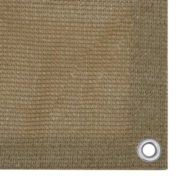 Διαχωριστικό Βεράντας Taupe 90 x 500 εκ. από HDPE - Image 2