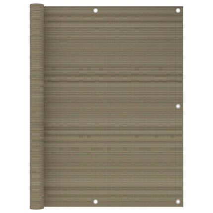 vidaXL Διαχωριστικό Βεράντας Taupe 120 x 600 εκ. από HDPE