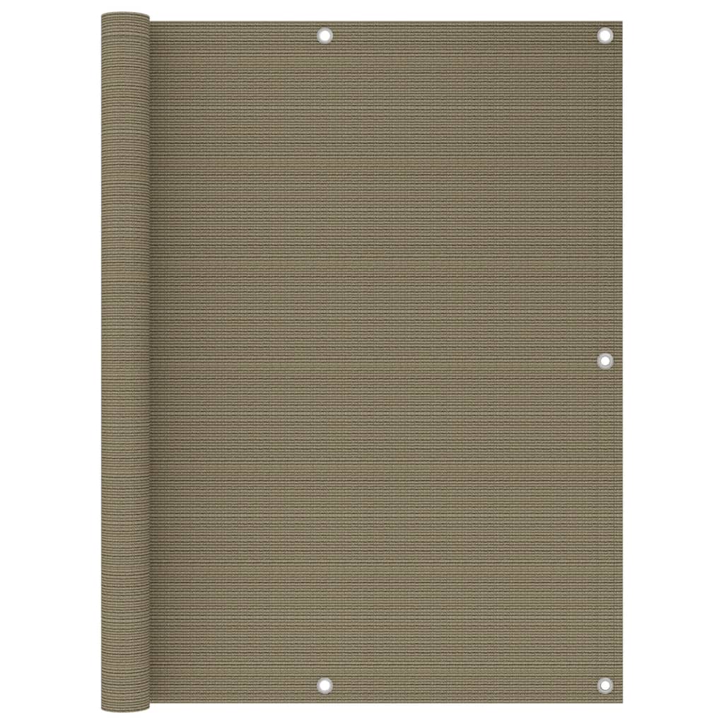 vidaXL Διαχωριστικό Βεράντας Taupe 120 x 600 εκ. από HDPE vidaXL Διαχωριστικό Βεράντας Taupe 120 x 600 εκ. από HDPE