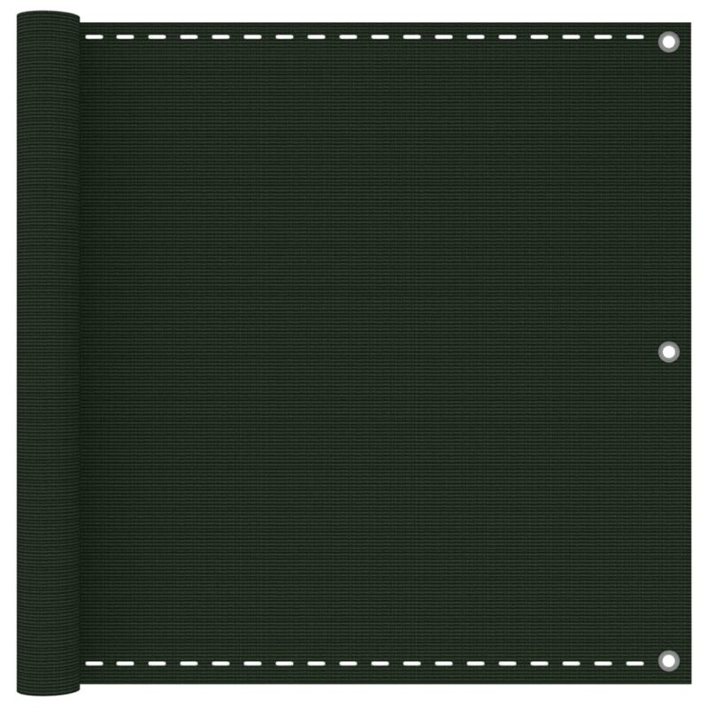vidaXL Διαχωριστικό Βεράντας Σκούρο Πράσινο 90 x 600 εκ. από HDPE