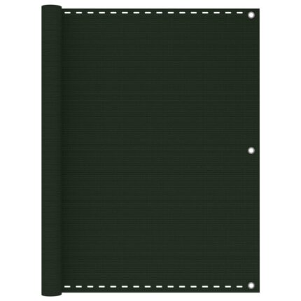 vidaXL Διαχωριστικό Βεράντας Σκούρο Πράσινο 120 x 600 εκ. από HDPE