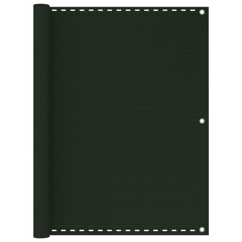 vidaXL Διαχωριστικό Βεράντας Σκούρο Πράσινο 120 x 600 εκ. από HDPE
