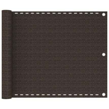 vidaXL Διαχωριστικό Βεράντας Καφέ 75 x 300 εκ. από HDPE