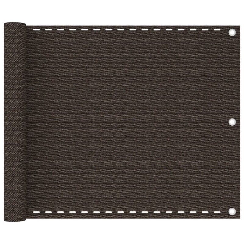 vidaXL Διαχωριστικό Βεράντας Καφέ 75 x 300 εκ. από HDPE