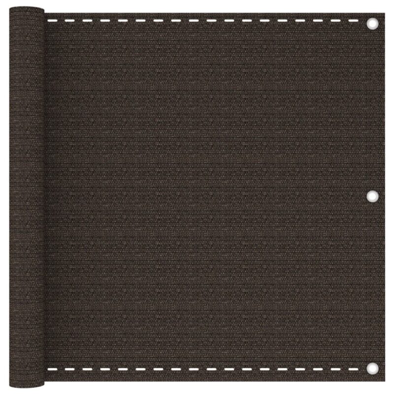 vidaXL Διαχωριστικό Βεράντας Καφέ 90 x 600 εκ. από HDPE