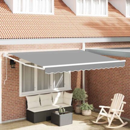 vidaXL Αναδιπλούμενο πλαίσιο τέντας Λευκός 350 x 250 εκ Αλουμίνιο
