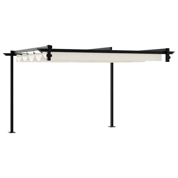 Κιόσκι 300 x 300 x 200 cm Κρεμ Πολυεστέρας - Image 6