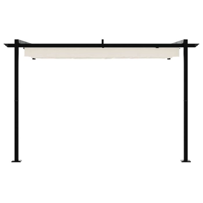 Κιόσκι 300 x 300 x 200 cm Κρεμ Πολυεστέρας - Image 4