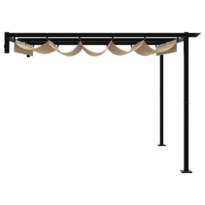 Κιόσκι 300 x 300 x 200 cm Taupe Πολυεστέρας - Image 5
