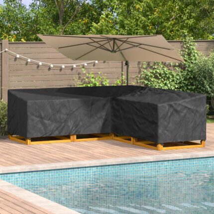 vidaXL Κάλυμμα επίπλων Μαύρο 270 x 270 x 80 εκ. Ύφασμα Oxford 210D