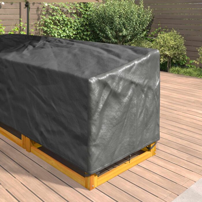 Κάλυμμα επίπλων Μαύρο 250 x 180 x 80 εκ. Ύφασμα Oxford 210D - Image 4
