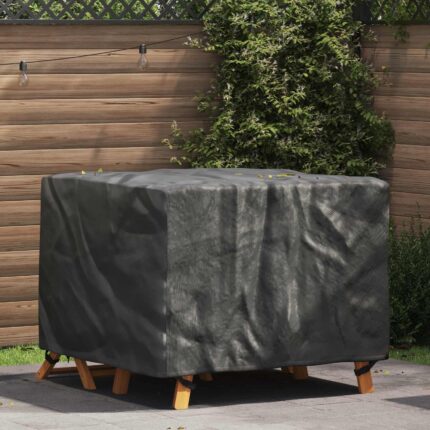 vidaXL Κάλυμμα επίπλων Μονόχρωμο Μαύρο 113 x 113 x 73 cm 420D