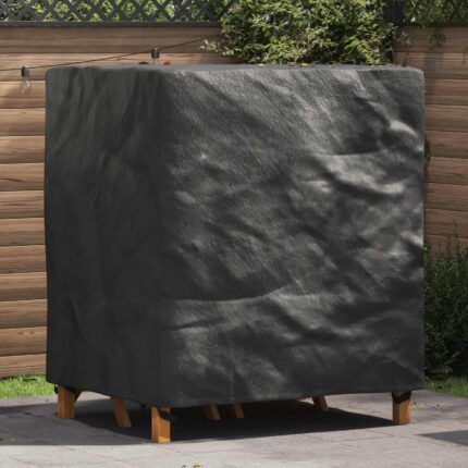 vidaXL Κάλυμμα επίπλων Μονόχρωμο Μαύρο 116 x 100 x 120 εκ. 210D