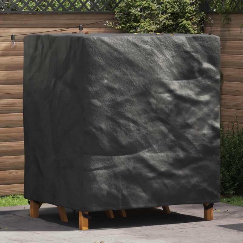 vidaXL Κάλυμμα επίπλων Μονόχρωμο Μαύρο 116 x 100 x 120 εκ. 210D