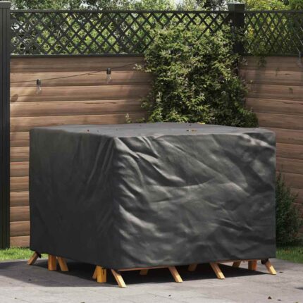 vidaXL Κάλυμμα επίπλων Μαύρο 135 x 135 x 90 cm Υφασμα Oxford 600D
