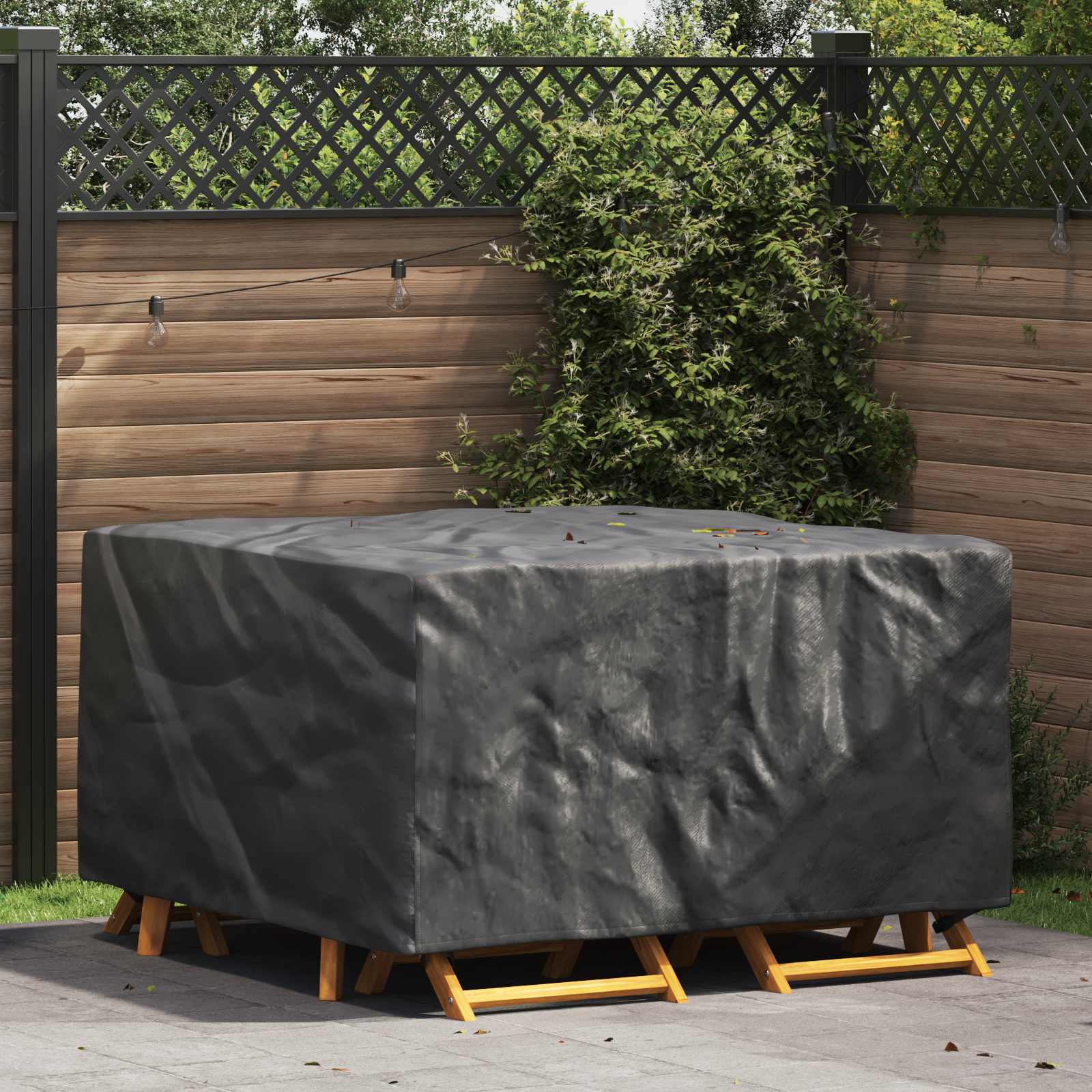 vidaXL Κάλυμμα επίπλων Μονόχρωμο Μαύρο 150 x 150 x 75 cm 210D vidaXL Κάλυμμα επίπλων Μονόχρωμο Μαύρο 150 x 150 x 75 cm 210D