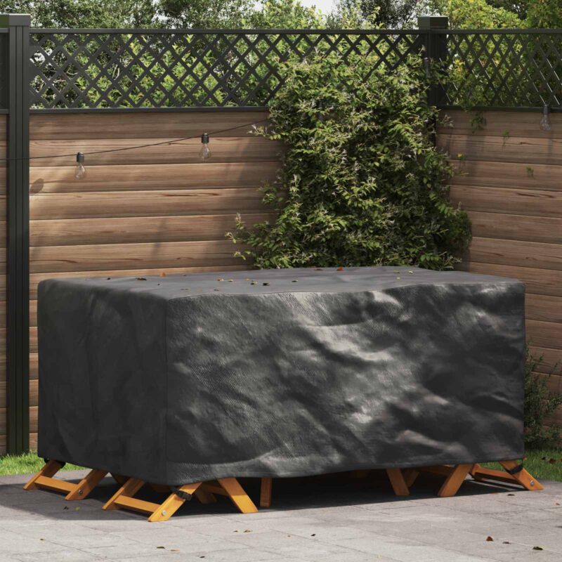 vidaXL Κάλυμμα επίπλων Μονόχρωμο Μαύρο 172 x 113 x 73 cm 420D