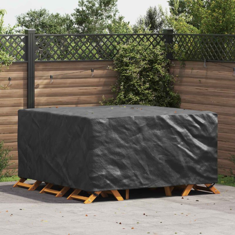 vidaXL Κάλυμμα επίπλων Μονόχρωμο Μαύρο 180 x 190 x 85 εκ. 420D