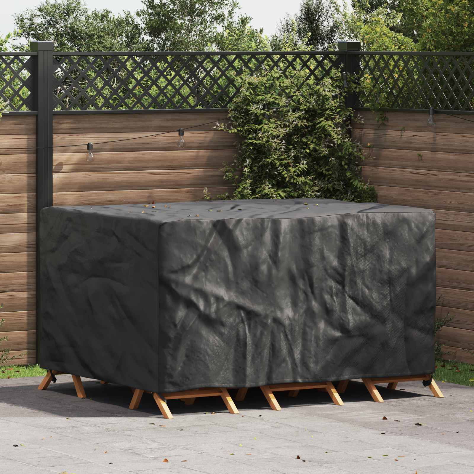 vidaXL Κάλυμμα επίπλων Μονόχρωμο Μαύρο 180 x 150 x 85 εκ. 420D vidaXL Κάλυμμα επίπλων Μονόχρωμο Μαύρο 180 x 150 x 85 εκ. 420D