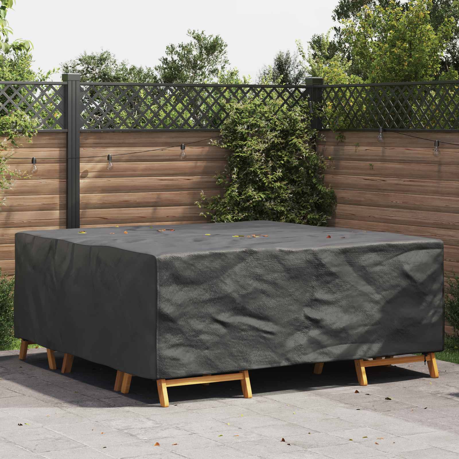 vidaXL Κάλυμμα επίπλων Μονόχρωμο Μαύρο 200 x 190 x 85 εκ. 210D vidaXL Κάλυμμα επίπλων Μονόχρωμο Μαύρο 200 x 190 x 85 εκ. 210D