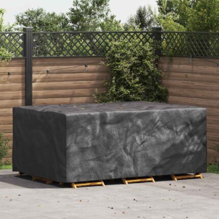 vidaXL Κάλυμμα επίπλων Μονόχρωμο Μαύρο 210 x 130 x 70 εκ. 210D