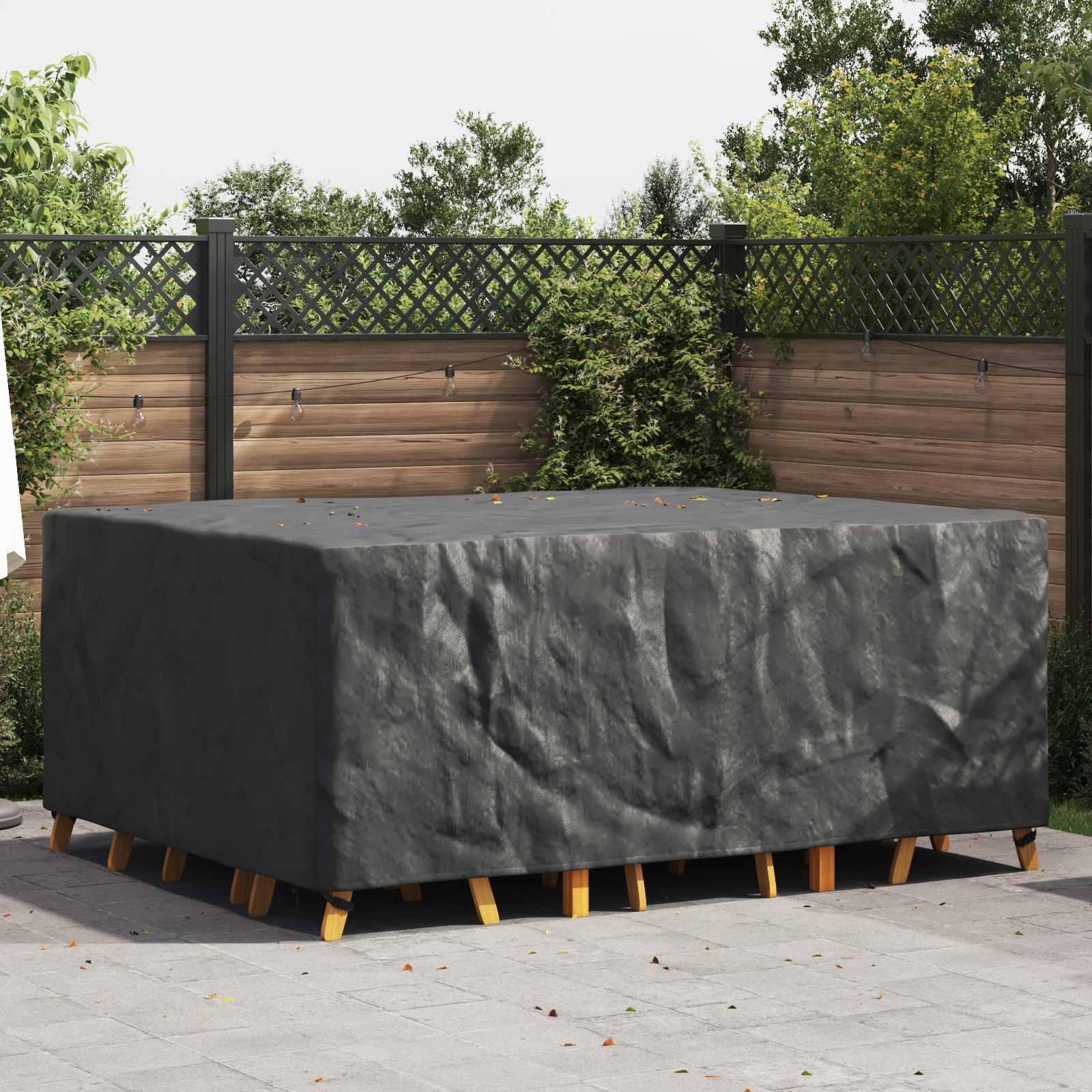vidaXL Κάλυμμα επίπλων Μονόχρωμο Μαύρο 220 x 190 x 85 εκ. 420D vidaXL Κάλυμμα επίπλων Μονόχρωμο Μαύρο 220 x 190 x 85 εκ. 420D