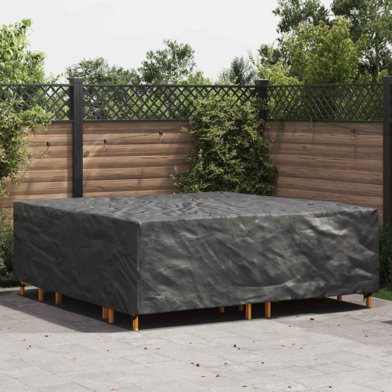 vidaXL Κάλυμμα επίπλων Μονόχρωμο Μαύρο 235 x 235 x 70 εκ. 210D