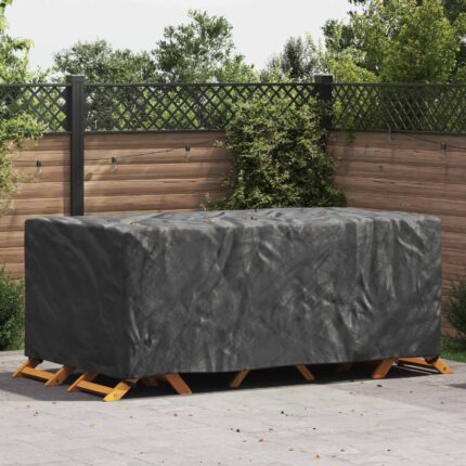 vidaXL Κάλυμμα επίπλων Μονόχρωμο Μαύρο 240 x 140 x 90 cm 210D