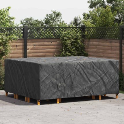 vidaXL Κάλυμμα επίπλων Μονόχρωμο Μαύρο 250 x 210 x 70 εκ. 210D