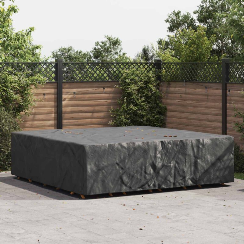 vidaXL Κάλυμμα επίπλων Μονόχρωμο Μαύρο 260 x 260 x 90 cm 210D