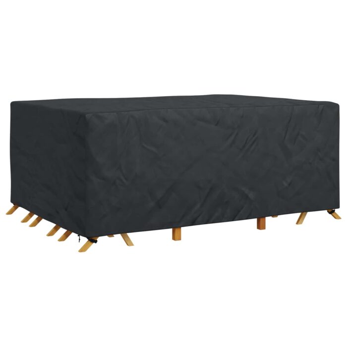Κάλυμμα επίπλων Μονόχρωμο Μαύρο 270 x 180 x 90 εκ. 600D - Image 3