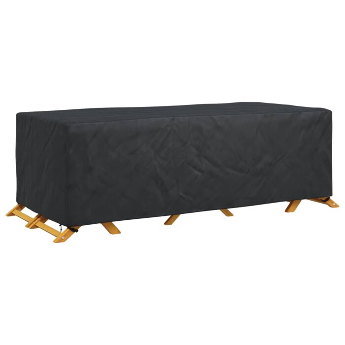 Κάλυμμα επίπλων Μονόχρωμο Μαύρο 300 x 140 x 90 cm 210D - Image 3