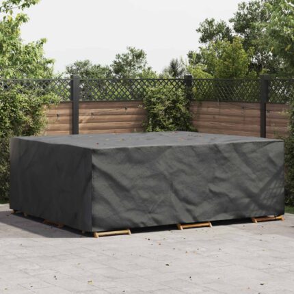 vidaXL Κάλυμμα επίπλων Μονόχρωμο Μαύρο 300 x 250 x 70 εκ. 600D