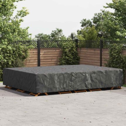 vidaXL Κάλυμμα επίπλων Μονόχρωμο Μαύρο 400 x 300 x 70 cm 420D