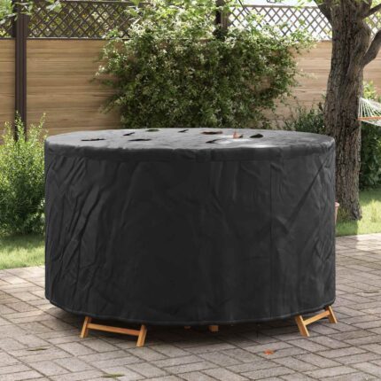 vidaXL Κάλυμμα επίπλων Μαύρο 157 x 157 x 71 εκ. Ύφασμα Oxford 420D