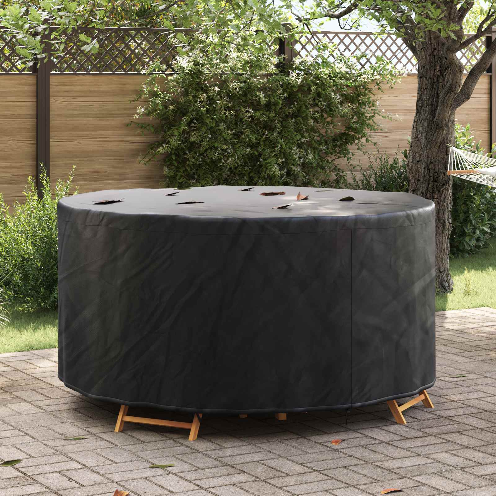 vidaXL Κάλυμμα επίπλων Μαύρο 182 x 182 x 71 εκ. Ύφασμα Oxford 420D vidaXL Κάλυμμα επίπλων Μαύρο 182 x 182 x 71 εκ. Ύφασμα Oxford 420D