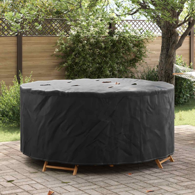 vidaXL Κάλυμμα επίπλων Μαύρο 200 x 200 x 105 εκ. Ύφασμα Oxford 420D