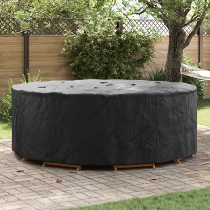 vidaXL Κάλυμμα επίπλων Μαύρο 244 x 244 x 71 εκ. Υφασμα Oxford 210D