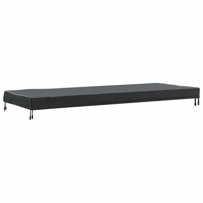 Κάλυμμα Τραπέζι Μονόχρωμο Μαύρο 242 x 102 x 15 εκ. ύφασμα - Image 2