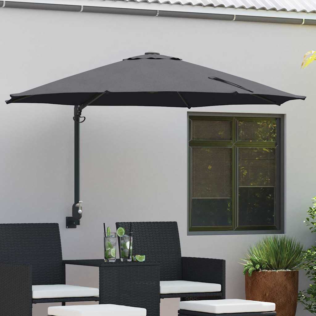 vidaXL Ομπρέλα Κήπου Ανθρακί 248 x 248 x 148 εκ. vidaXL Ομπρέλα Κήπου Ανθρακί 248 x 248 x 148 εκ.