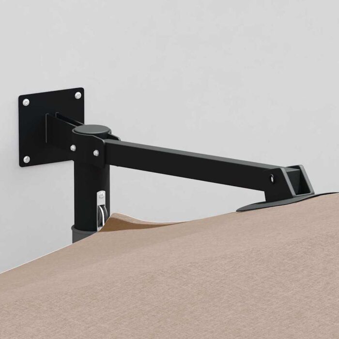 Ομπρέλα Κήπου Taupe 248 x 248 x 148 εκ. Πολυεστέρας και Χάλυβας - Image 3