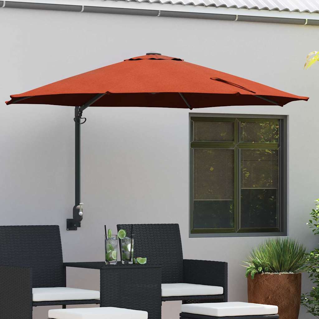 vidaXL Ομπρέλα Κήπου Τερακότα 248 x 248 x 148 εκ. vidaXL Ομπρέλα Κήπου Τερακότα 248 x 248 x 148 εκ.