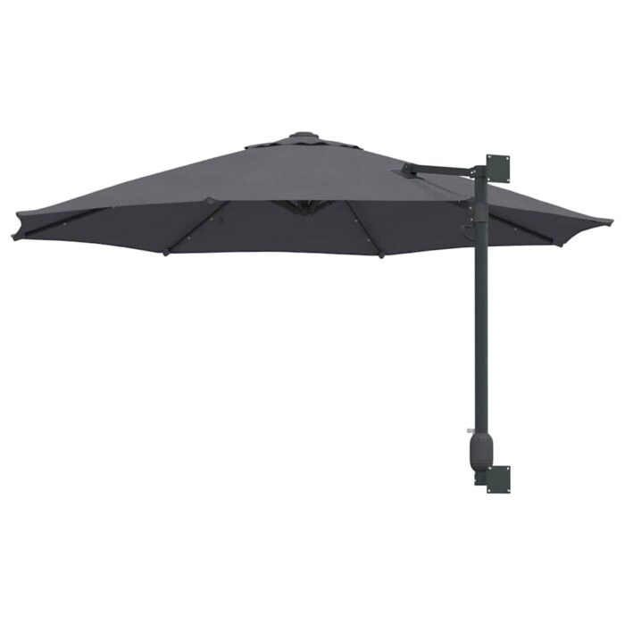 Ομπρέλα Κήπου με φώτα λωρίδας LED Ανθρακί 248 x 248 x 148 εκ. - Image 6