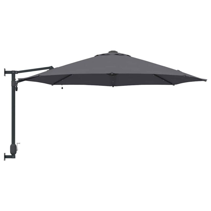 Ομπρέλα Κήπου με φώτα λωρίδας LED Ανθρακί 248 x 248 x 148 εκ. - Image 5