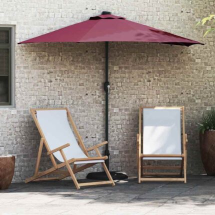 vidaXL Ομπρέλα Κήπου Βεραμάν Κόκκινο 294 x 150 x 223 εκ