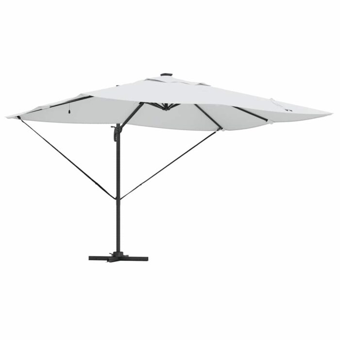 Ομπρέλα ηλίου με φώτα λωρίδας LED Άμμος 352 x 251 x 265 εκ. - Image 2