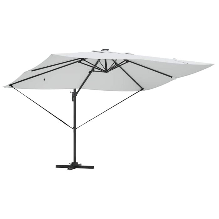 Ομπρέλα ηλίου με φώτα λωρίδας LED Άμμος 352 x 251 x 265 εκ. - Image 5