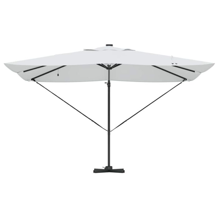 Ομπρέλα ηλίου με φώτα λωρίδας LED Άμμος 352 x 251 x 265 εκ. - Image 6