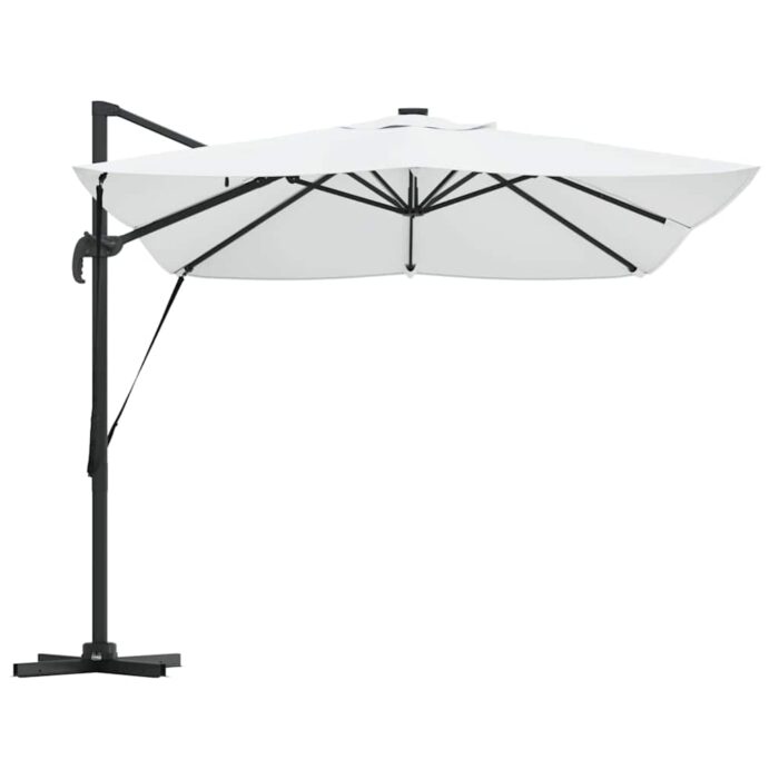 Ομπρέλα ηλίου με φώτα λωρίδας LED Άμμος 352 x 251 x 265 εκ. - Image 7